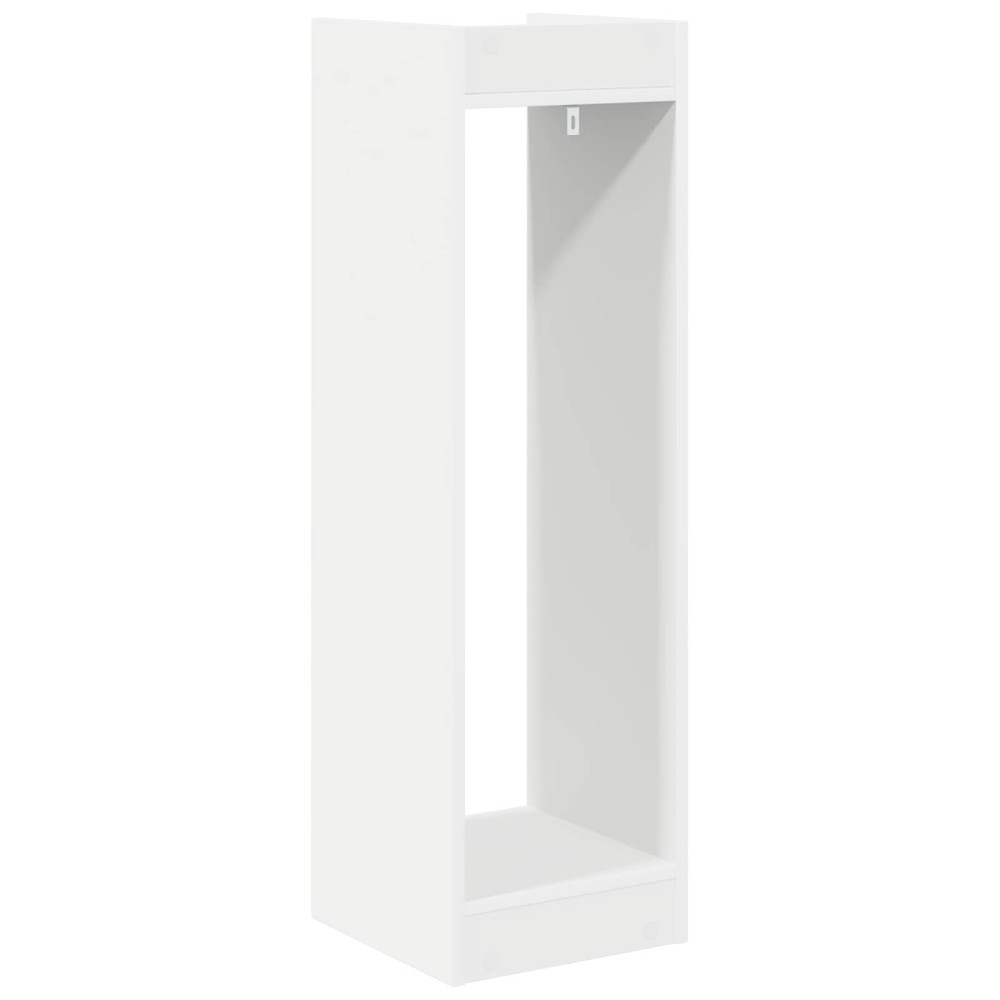 Produktbild för Växtställ 2 st Vit 30 x 30 x 100 cm Konstruerat trä
