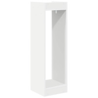 Produktbild för Växtställ 2 st Vit 30 x 30 x 100 cm Konstruerat trä