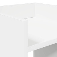 Produktbild för Växtställ 2 st Vit 30 x 30 x 100 cm Konstruerat trä