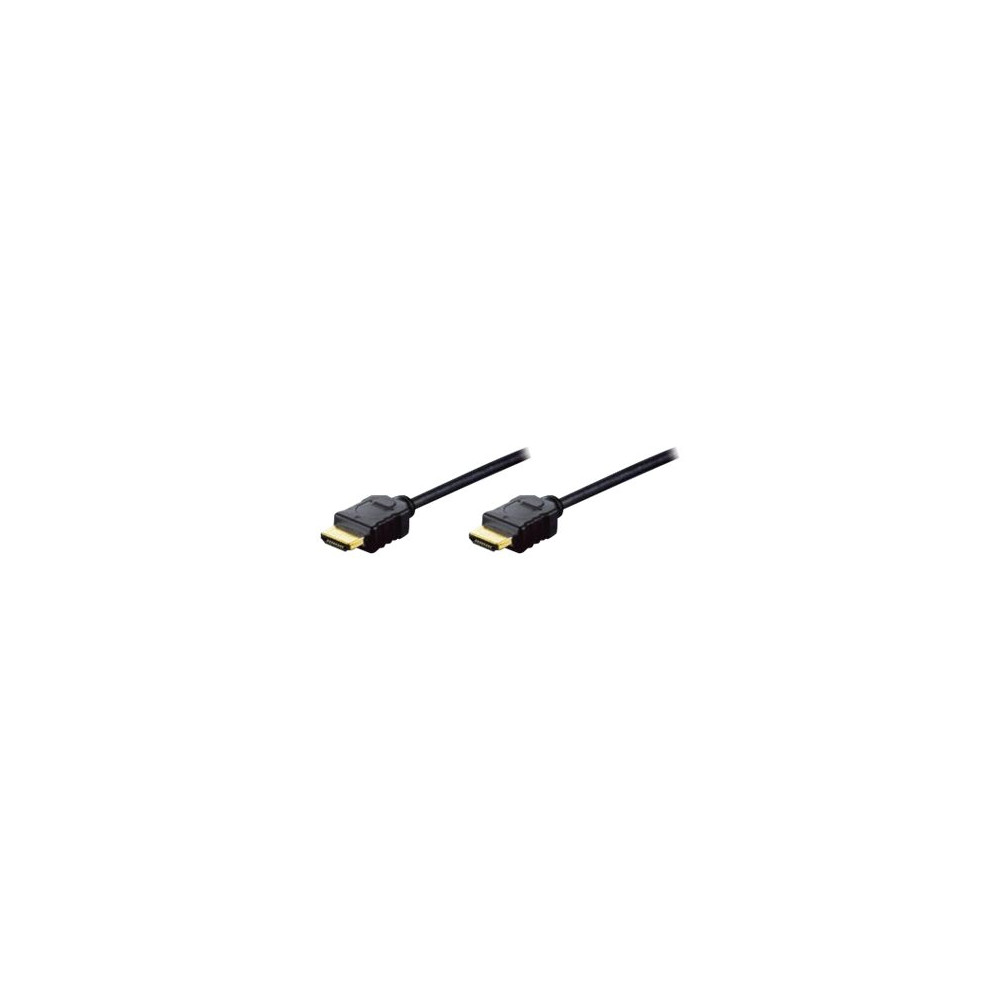Produktbild för DIGITUS HDMI-kabel med Ethernet - 1 m