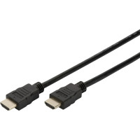 Produktbild för DIGITUS HDMI-kabel med Ethernet - 1 m