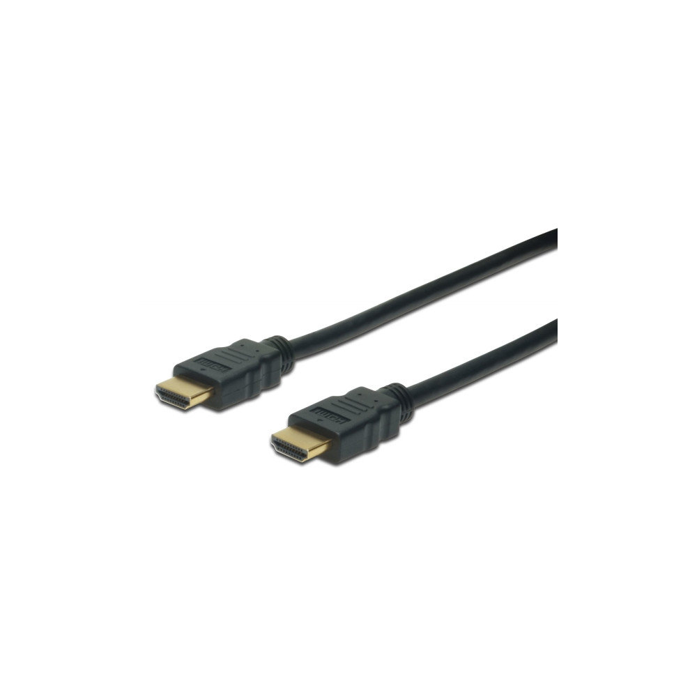 Produktbild för DIGITUS HDMI-kabel med Ethernet - 1 m