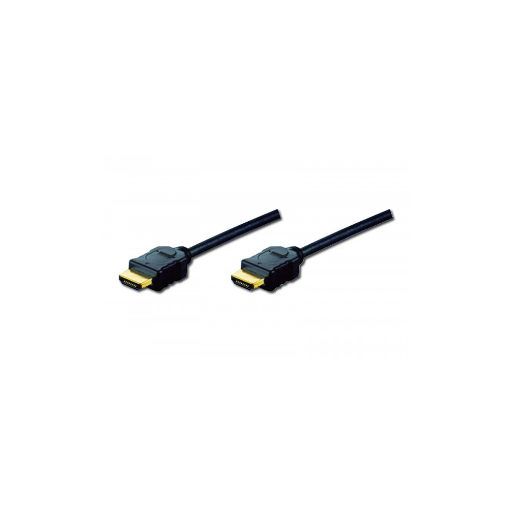 Produktbild för DIGITUS HDMI-kabel med Ethernet - 1 m