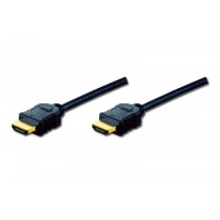 Produktbild för DIGITUS HDMI-kabel med Ethernet - 1 m