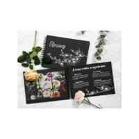 Produktbild för Clairefontaine Scrap Album, Black Hardcover, wirebound, 40 B...