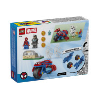 Produktbild för LEGO Marvel Spidey Amazing Friends 11206 - Spidey on his Motorcycle vs. Rhino - byggsats