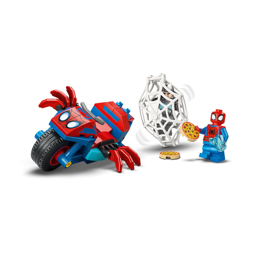 Produktbild för LEGO Marvel Spidey Amazing Friends 11206 - Spidey on his Motorcycle vs. Rhino - byggsats