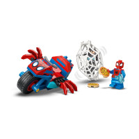 Produktbild för LEGO Marvel Spidey Amazing Friends 11206 - Spidey on his Motorcycle vs. Rhino - byggsats