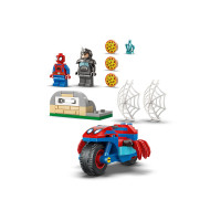 Produktbild för LEGO Marvel Spidey Amazing Friends 11206 - Spidey on his Motorcycle vs. Rhino - byggsats