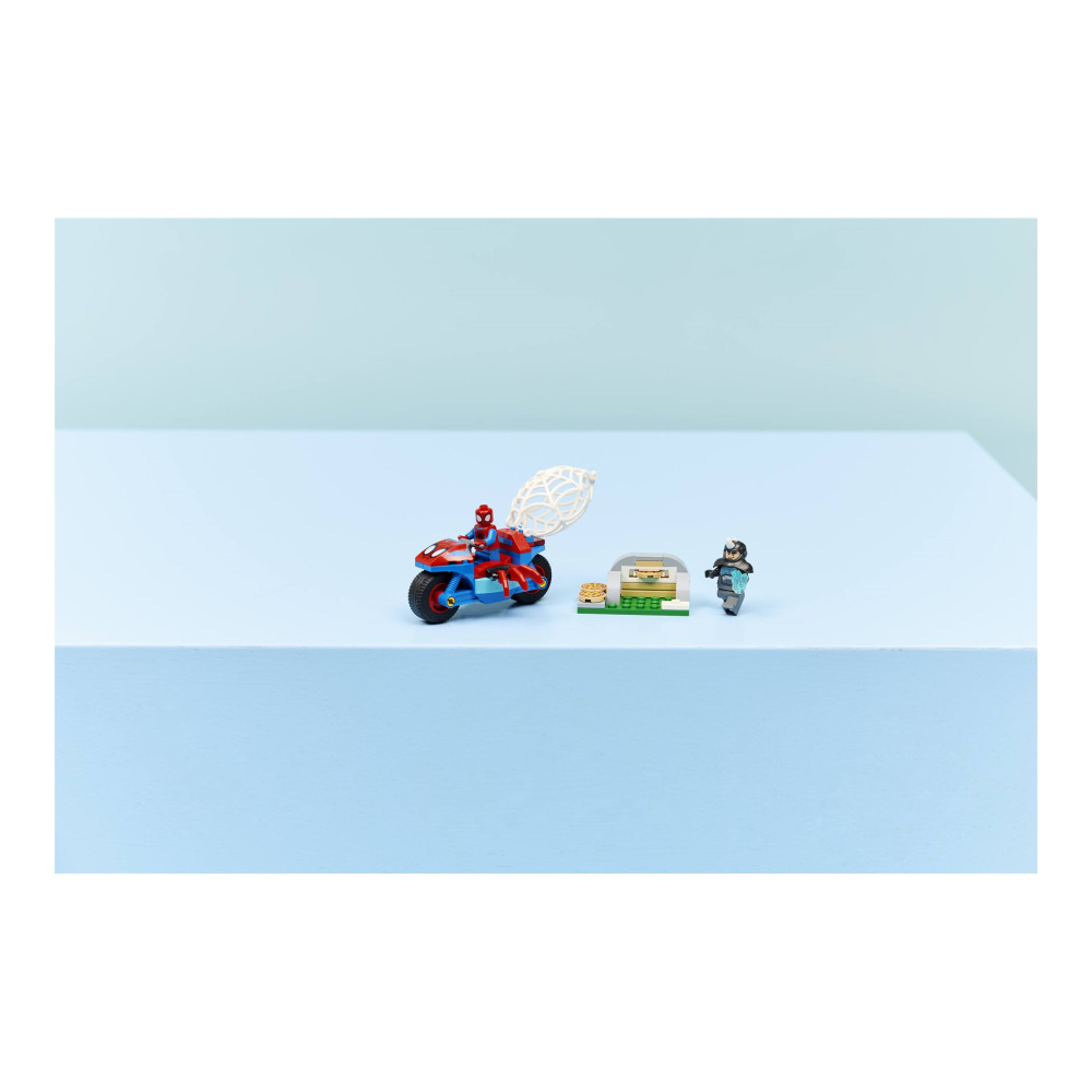 Produktbild för LEGO Marvel Spidey Amazing Friends 11206 - Spidey on his Motorcycle vs. Rhino - byggsats
