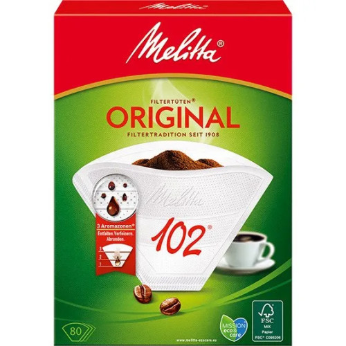 Melitta Melitta 102 - filtersats - vit