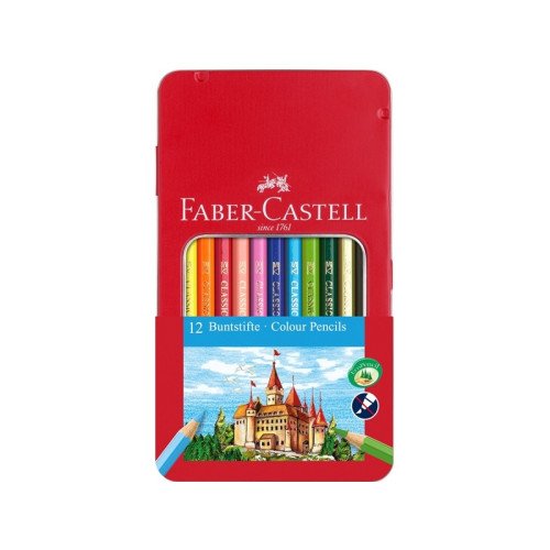 FABER-CASTELL Faber-Castell färgpennor, sexkantig form, ask med 12 blandad...
