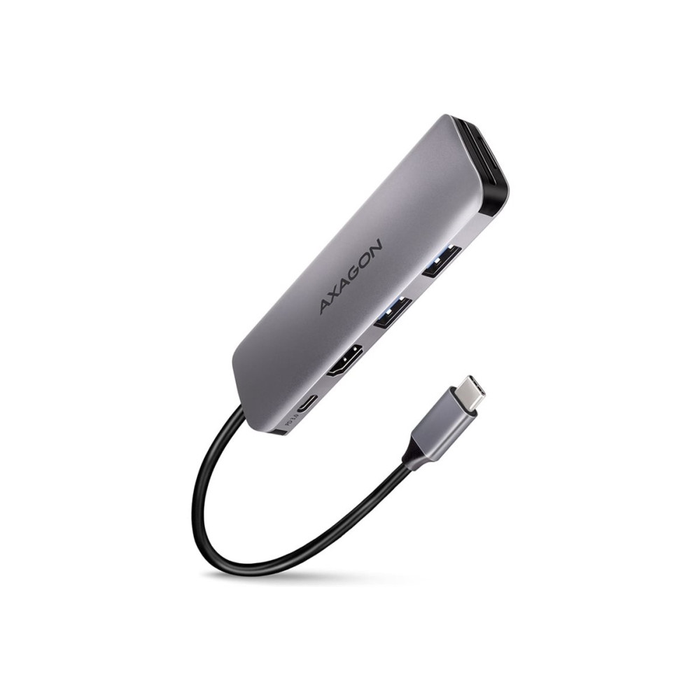 Produktbild för AXAGON HMC-5 - dockningsstation - USB-C 3.2 Gen 1 / USB 3.0 / Thunderbolt 3 - HDMI