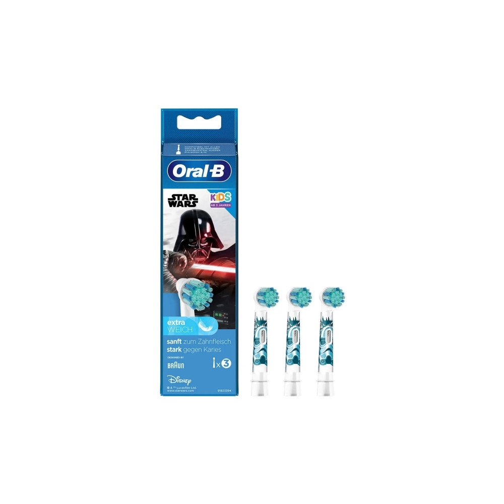 Produktbild för Oral-B Kids Star Wars - extra tandborsthuvud