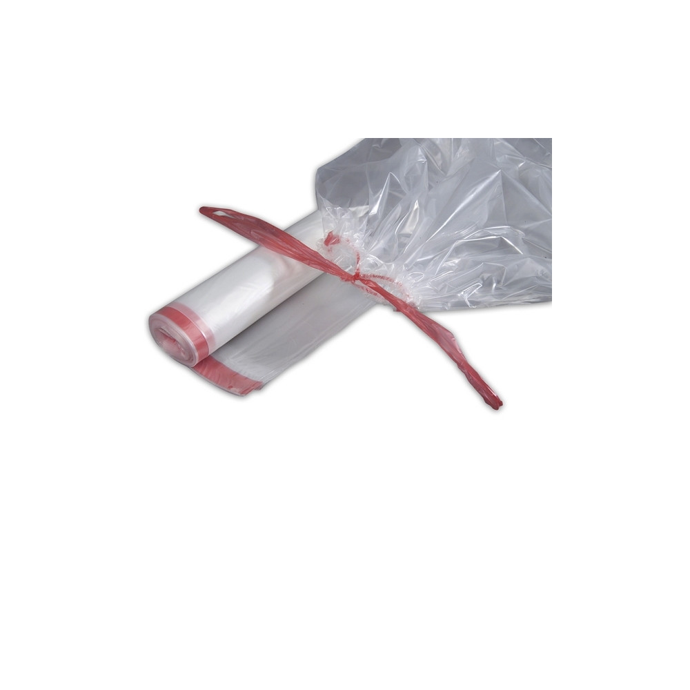 Produktbild för Avfallssäckar med dragsnöre regenerat klar 100 L 700x1100 mm...