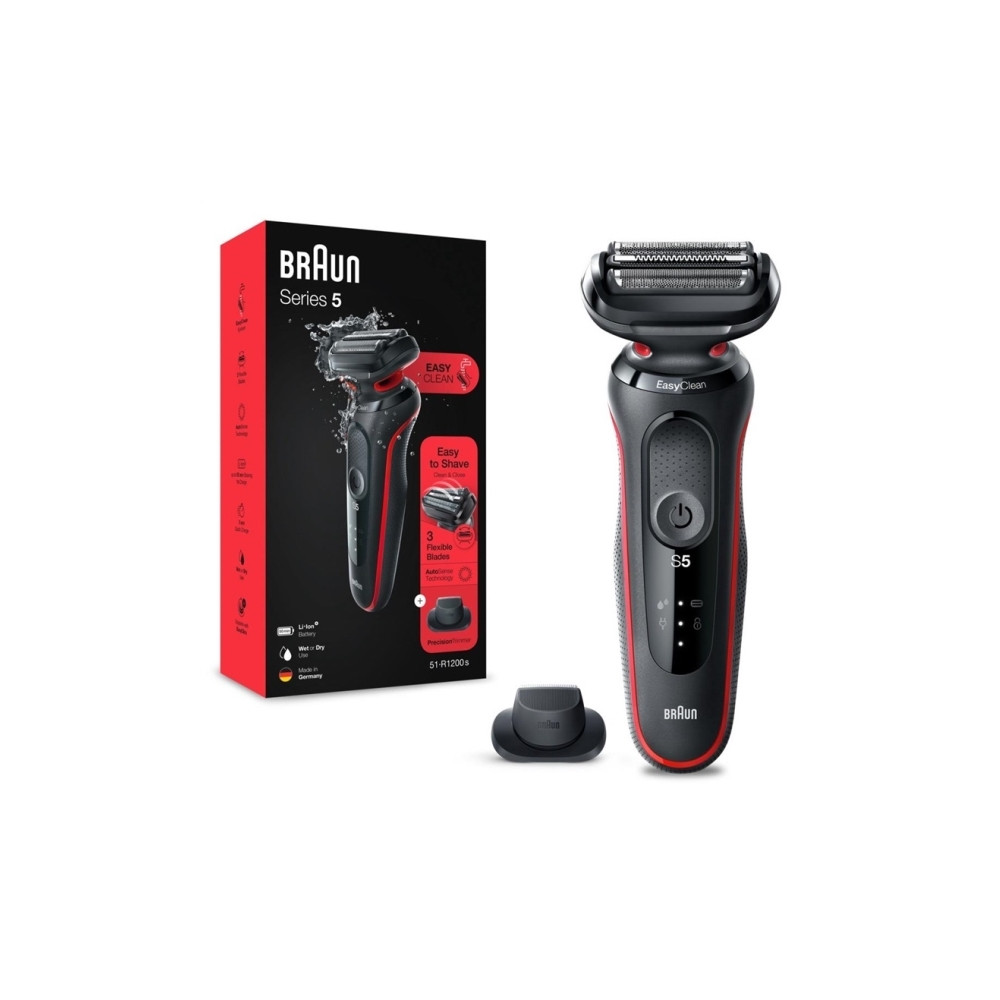 Produktbild för Braun Series 6 61-R1200S - rakapparat - röd