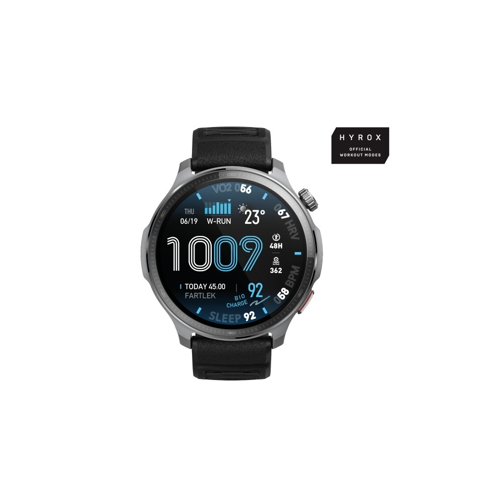 Produktbild för Amazfit Balance 2 XT - fiberförstärkta polymerer - smart klocka med rem - svart