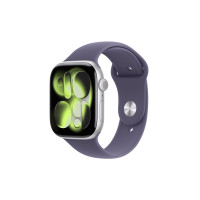 Produktbild för Apple Watch Series 11 (GPS + Cellular) - silveraluminium - smart klocka med sportband - lila dimma - 64 GB