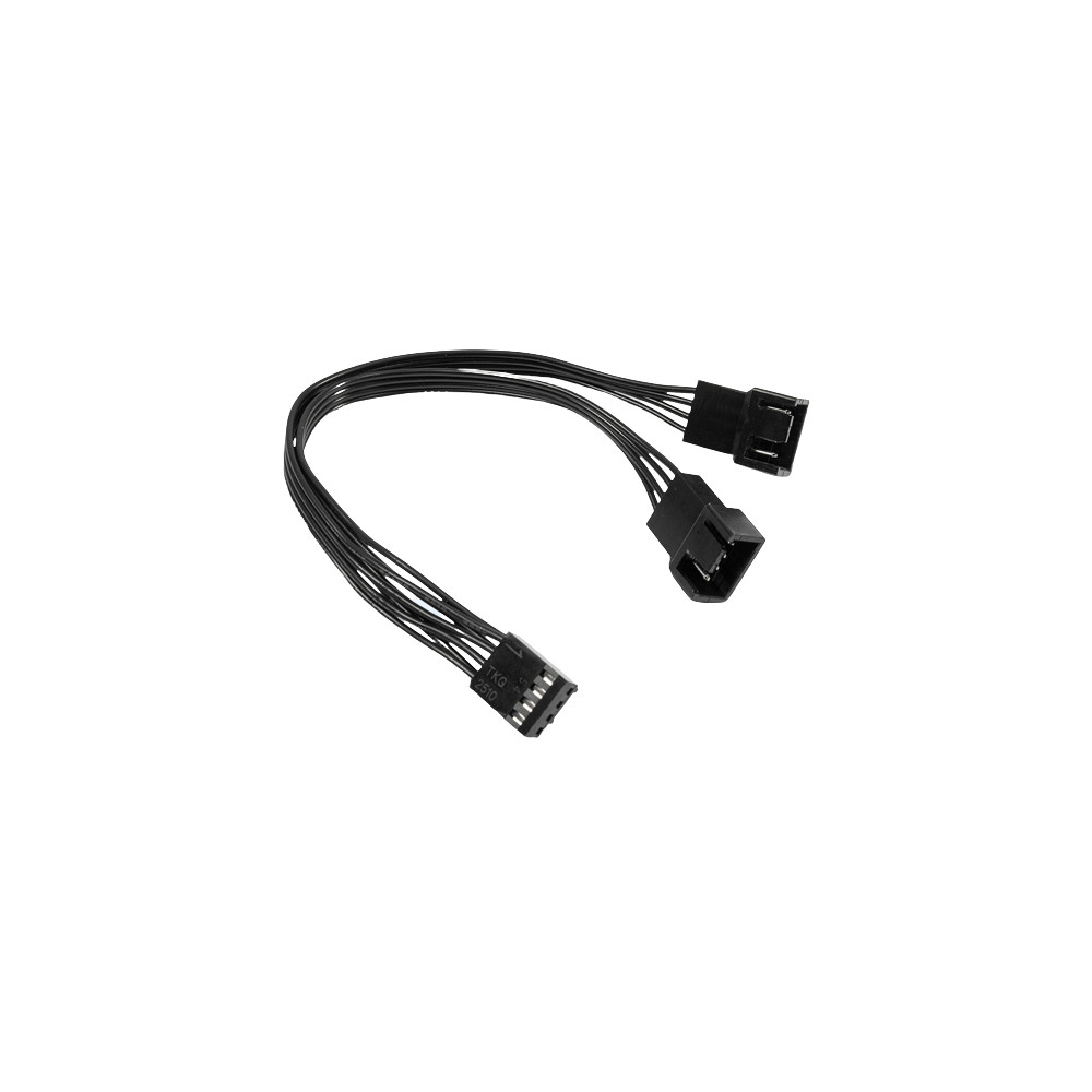 Produktbild för Inter-Tech - strömdelare för fläkt - 4-stifts PWM till 4-stifts PWM - 15 cm