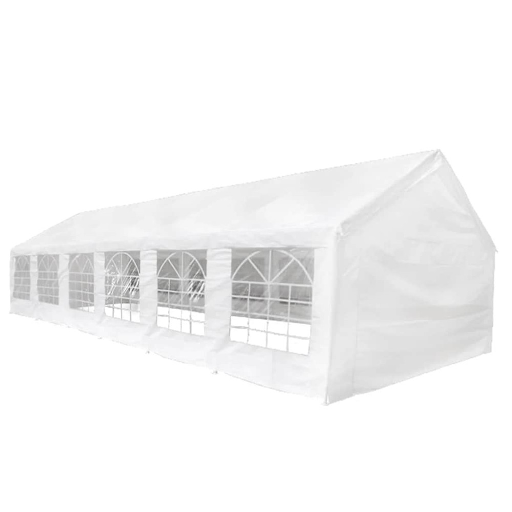 Produktbild för | Tälttyg utan ram | Vit 12 x 6 m PE