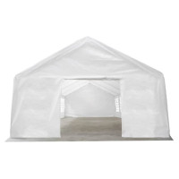 Produktbild för | Tälttyg utan ram | Vit 12 x 6 m PE