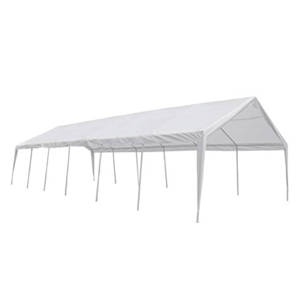 Produktbild för | Tälttyg utan ram | Vit 12 x 6 m PE