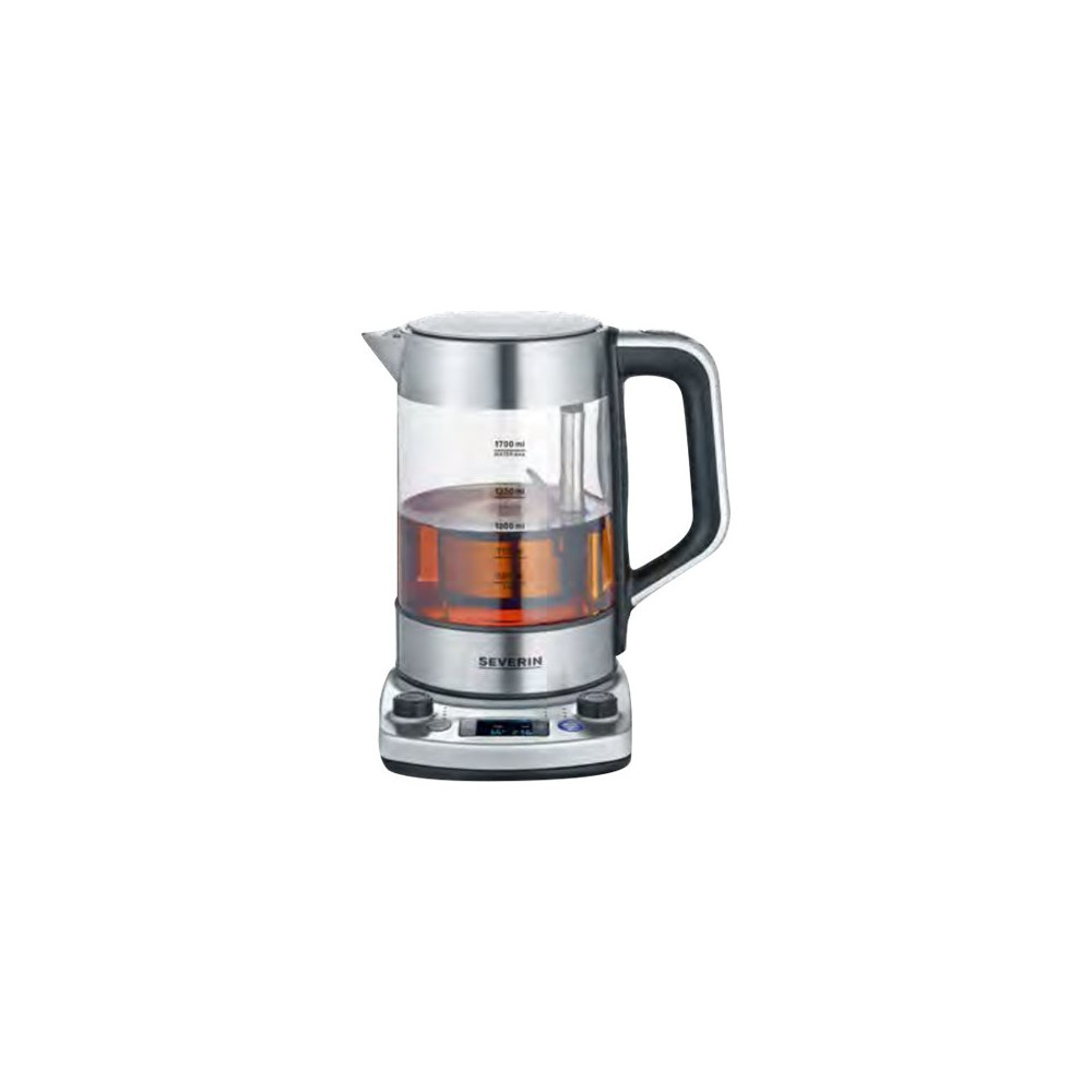 Produktbild för SEVERIN Professional WK 3422 - tebryggare/kittel - glass/brushed stainless steel/black