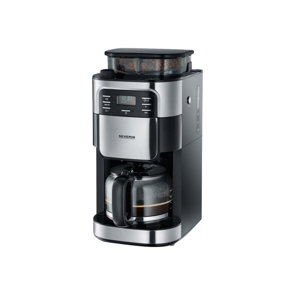 Produktbild för SEVERIN KA 4810 - kaffemaskin - rostfritt stål/svart