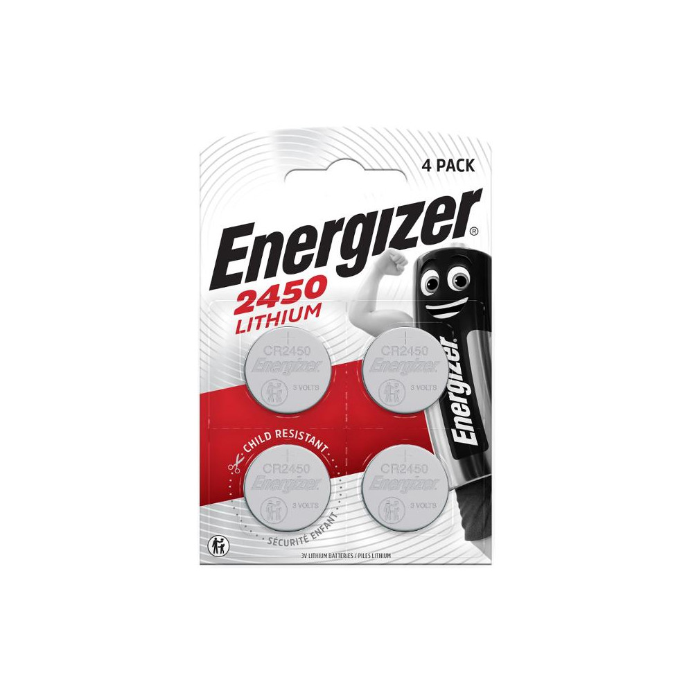 Produktbild för Batteri ENERGIZER Lithium CR2450 4/fp