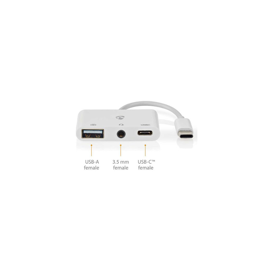 Produktbild för Adapter NEDIS 3-1 USB-C