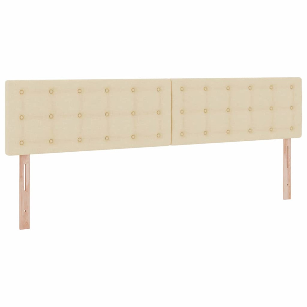 Produktbild för LED förvaringssäng med madrass Kräm 200 x 200 cm Tyg