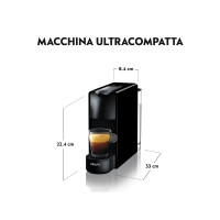Produktbild för Krups Nespresso Essenza Mini XN1108 - kaffemaskin - 19 bar - svart