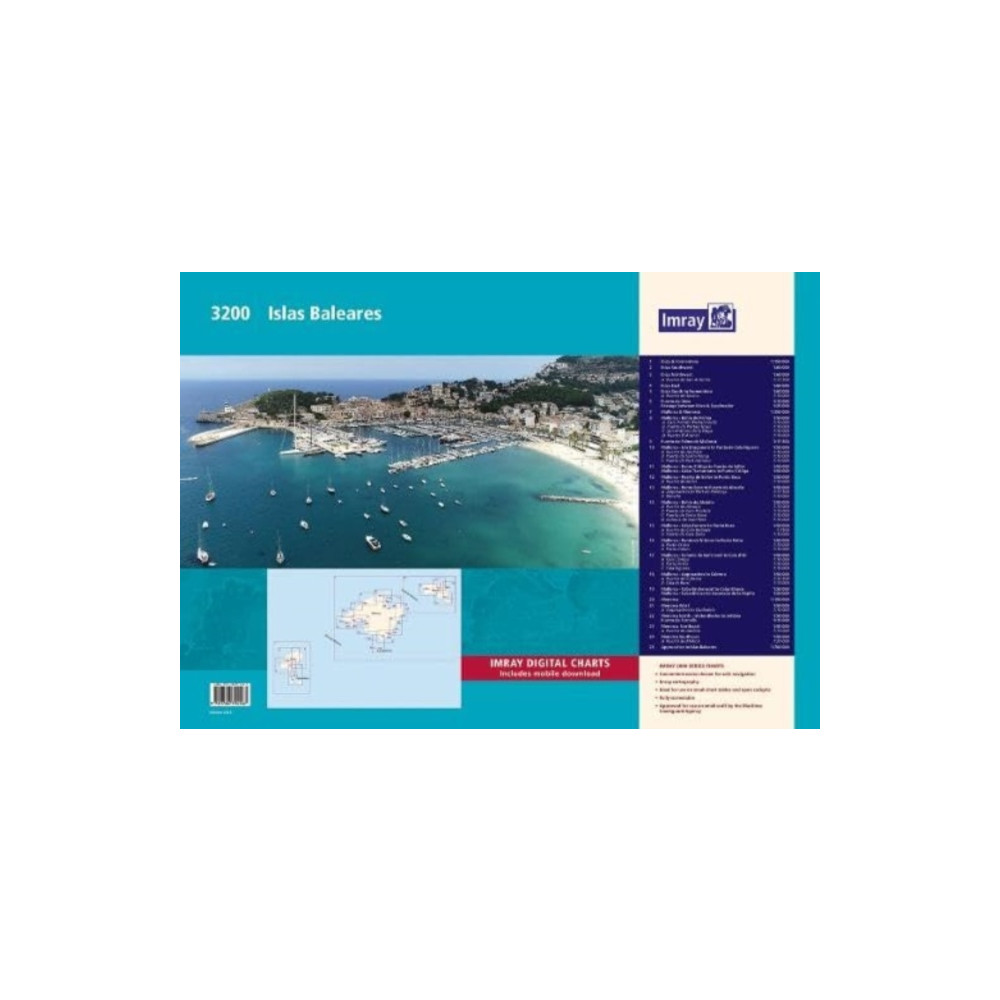 Produktbild för 3200 Islas Baleares Chart Pack
