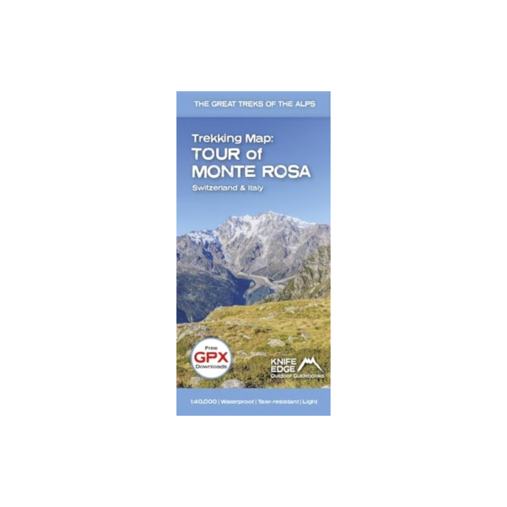 Produktbild för Tour of Monte Rosa Trekking Map