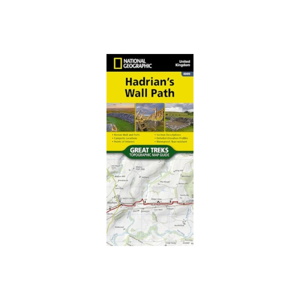 Produktbild för Hadrian's Wall Path Trail Map (4009)