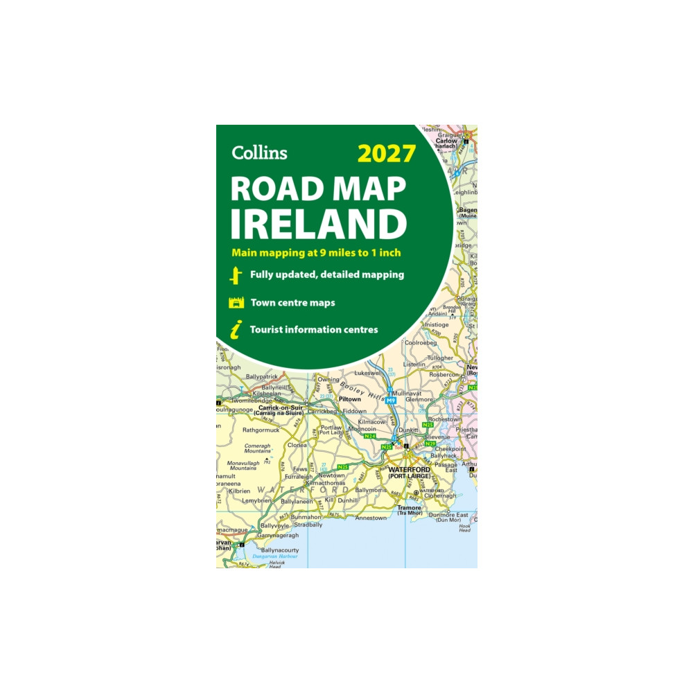 Produktbild för Collins Road Map of Ireland 2027 (Folded map)
