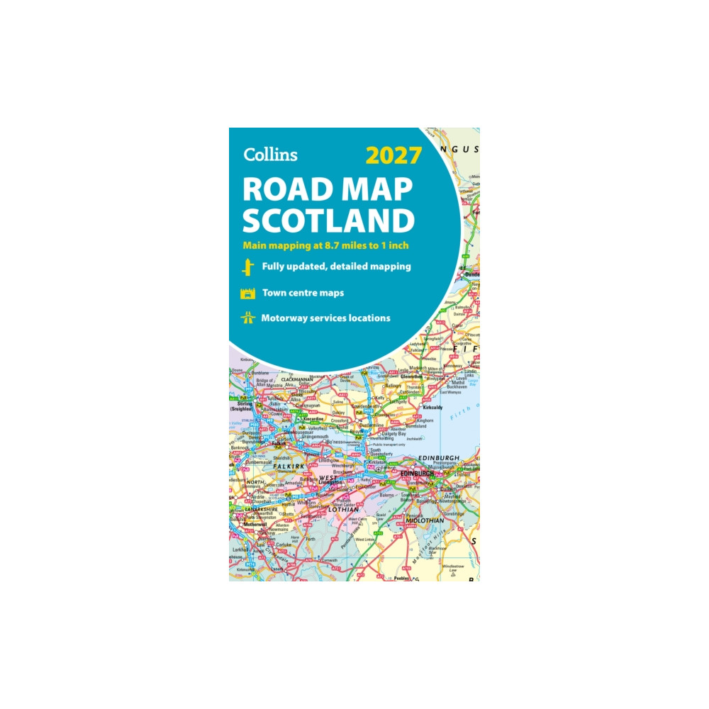 Produktbild för Collins Road Map of Scotland 2027 (Folded map)