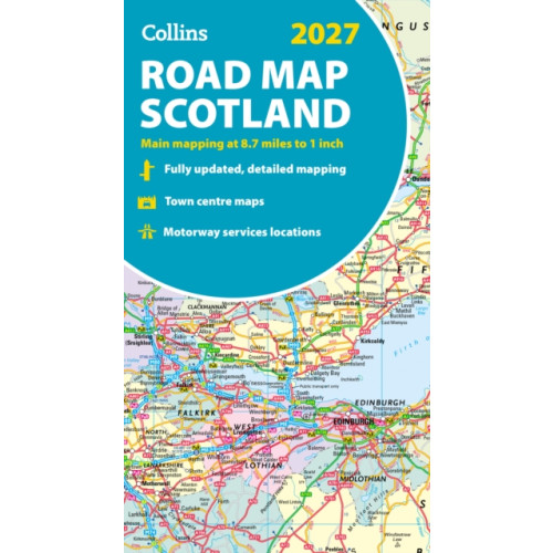 HarperCollins Publishers Collins Road Map of Scotland 2027 (Folded map)