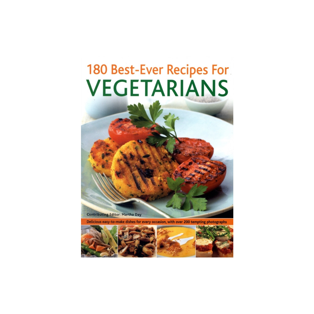 Produktbild för 180 Best-ever Recipes for Vegetarians (häftad, eng)