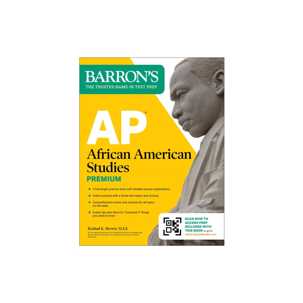 Produktbild för AP African American Studies Premium, First Edition: Prep Book with 3 Practice Tests + Comprehensive Review + Online Practice (2026) (häftad, eng)