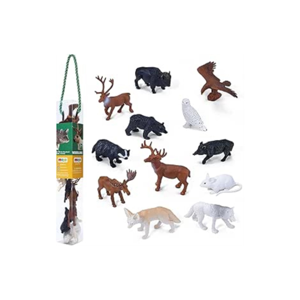 Produktbild för Wildlife Woodland 12pc Assorted Animals