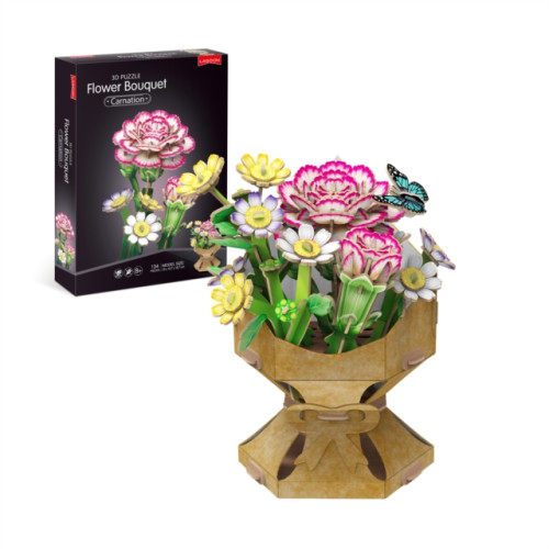 Paul Lamond Games Carnation Flower Bouquet 3D Puzzle