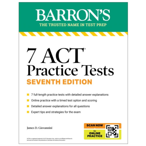 Kaplan Publishing 7 ACT Practice Tests, Seventh Edition + Online Practice (2026) (häftad, eng)