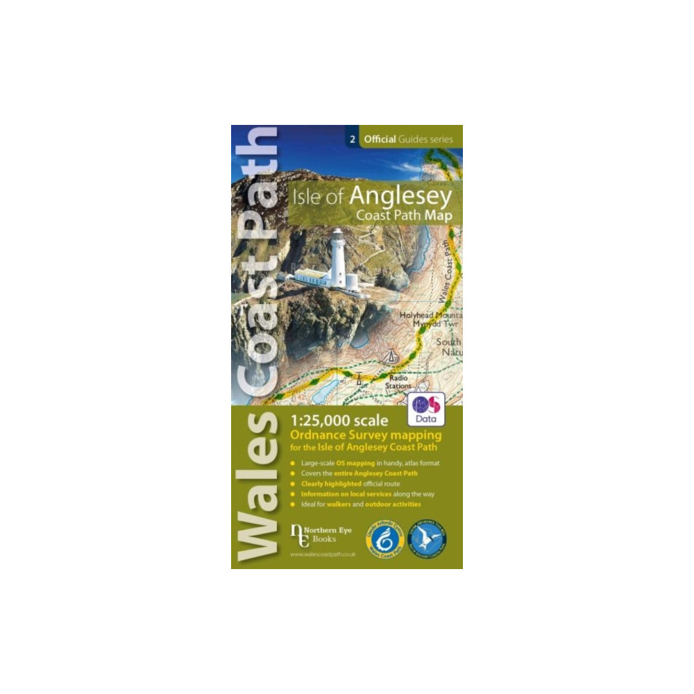 Produktbild för Isle of Anglesey Coast Path Map (WCP) (häftad, eng)