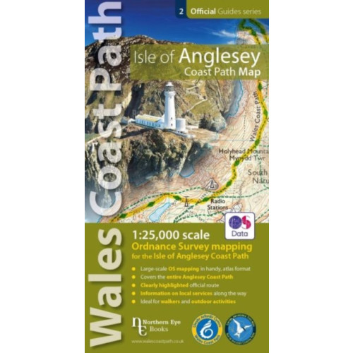 Northern Eye Books Isle of Anglesey Coast Path Map (WCP) (häftad, eng)