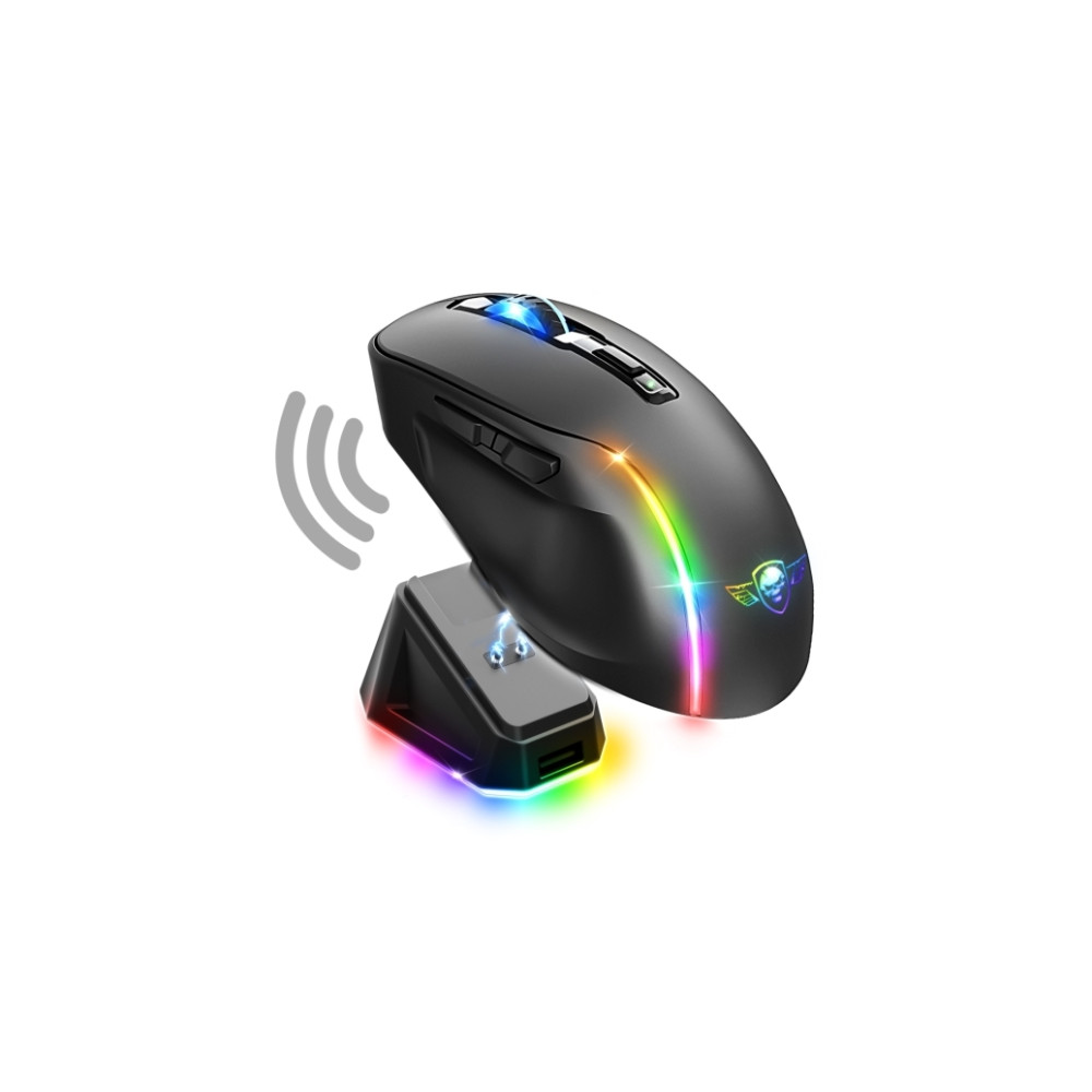 Produktbild för Spirit of Gamer S-EM50BK, högerhand, optisk, RF Wireless + B...