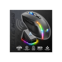 Produktbild för Spirit of Gamer S-EM50BK, högerhand, optisk, RF Wireless + B...