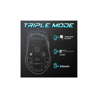 Produktbild för Spirit of Gamer S-EM50BK, högerhand, optisk, RF Wireless + B...