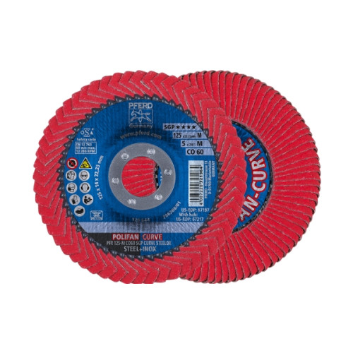 Pferd PFR125 CO60 SGP-CURVE M Slibeskive - Handverktyg