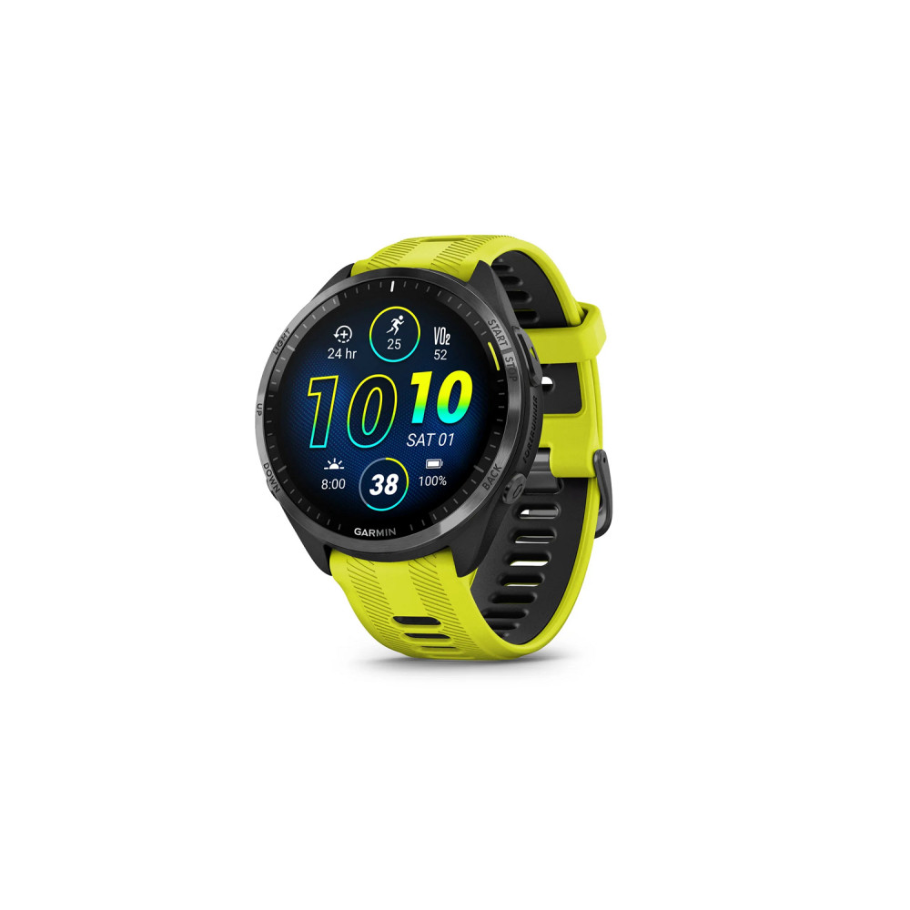 Produktbild för Garmin Forerunner 965 - svart - smart klocka med band - amp yellow/black - 32 GB